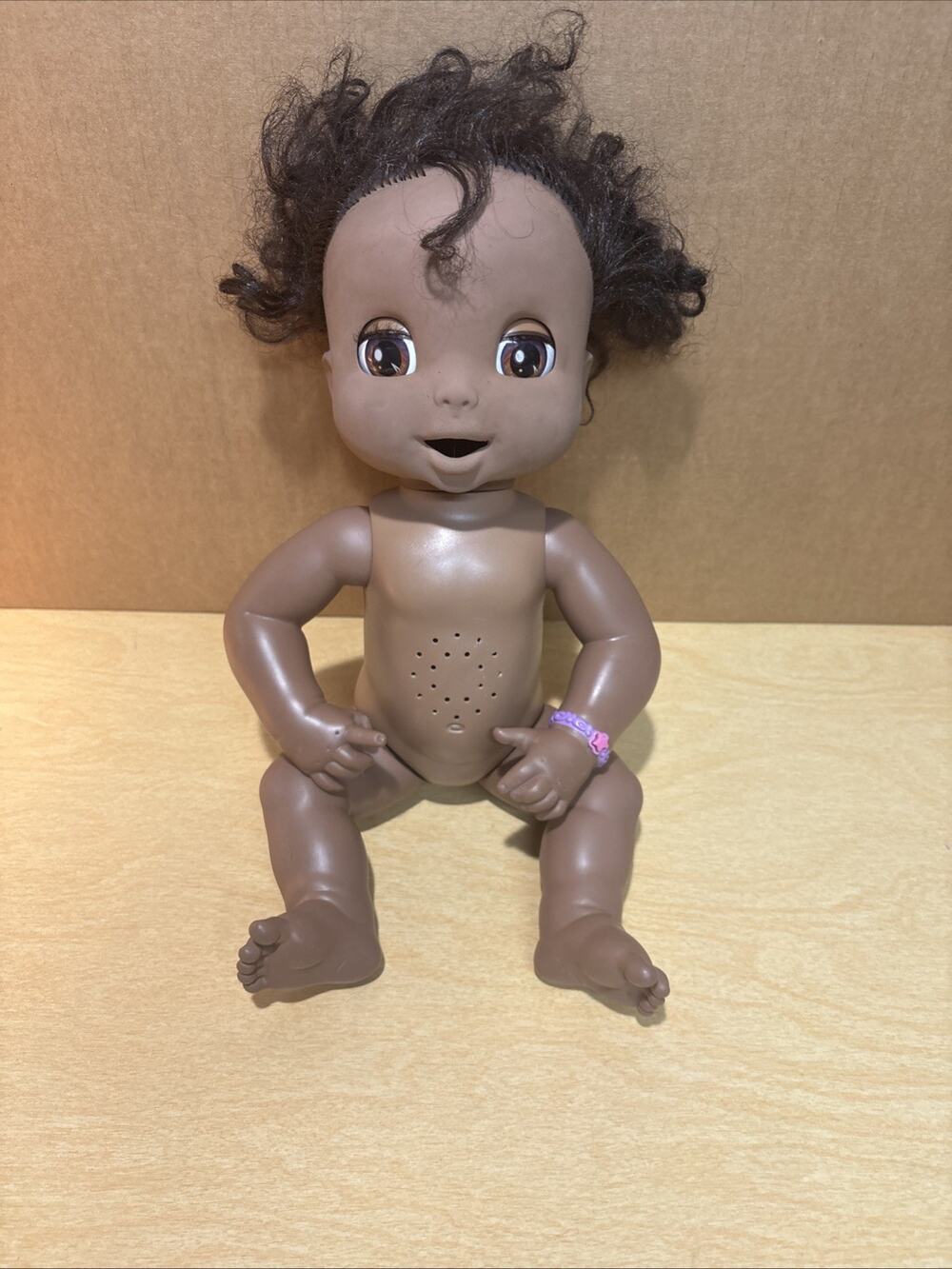 Baby Alive African American Soft Face Talking Eat Drink Wet Poop Doll RARE 2006